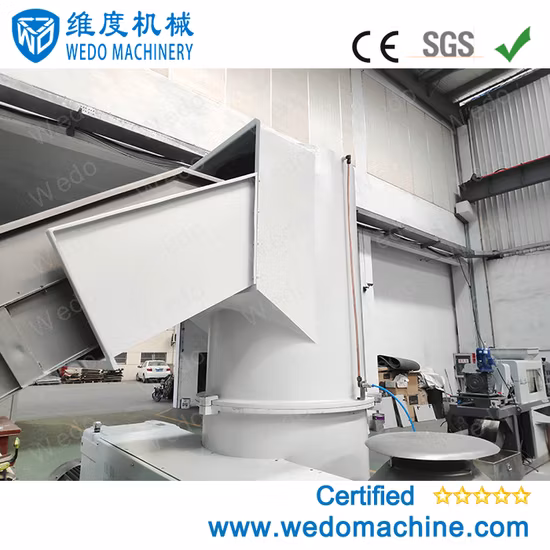 Strap Cutting Plastic Recycling Machinery PE PP Bottle HDPE Flakes Pelletizer Extruder for LDPE Flakes